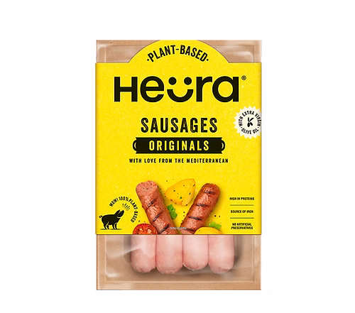 Deliziose Salsicce vegetali classiche Heura. Acquistablili sul sito di cashewficio.