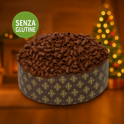 Panettone SENZA GLUTINE al Cioccolato con crema spalmabile al Cioccolato